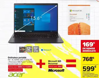 Carrefour Ordinateur portable offre