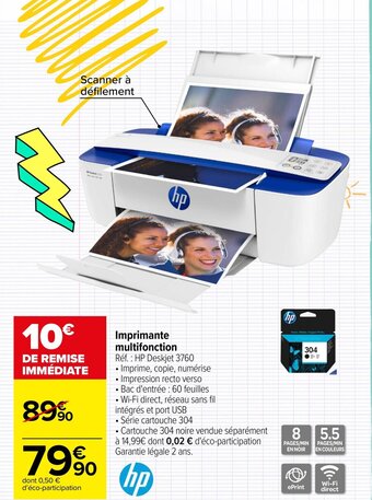 Carrefour HP imprimante multifonction offre