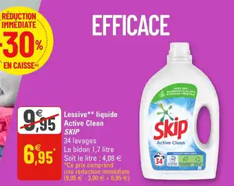 G20 Lessive liquide active clean skip offre