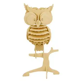 PicWicToys Puzzle 3d - hibou - bois offre
