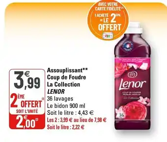 G20 Assouplissant coup de foudre la collection lenor offre
