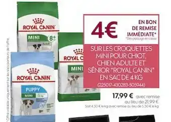 Truffaut Croquettes mini pour chiot, chien adulte et sénior offre