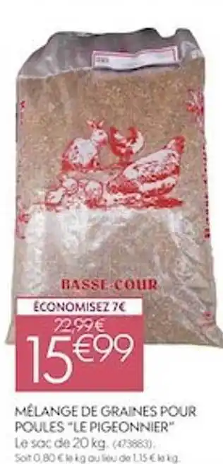 Truffaut Mélange de graines pour poules offre