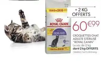 Croquettes chat adulte stérilisé