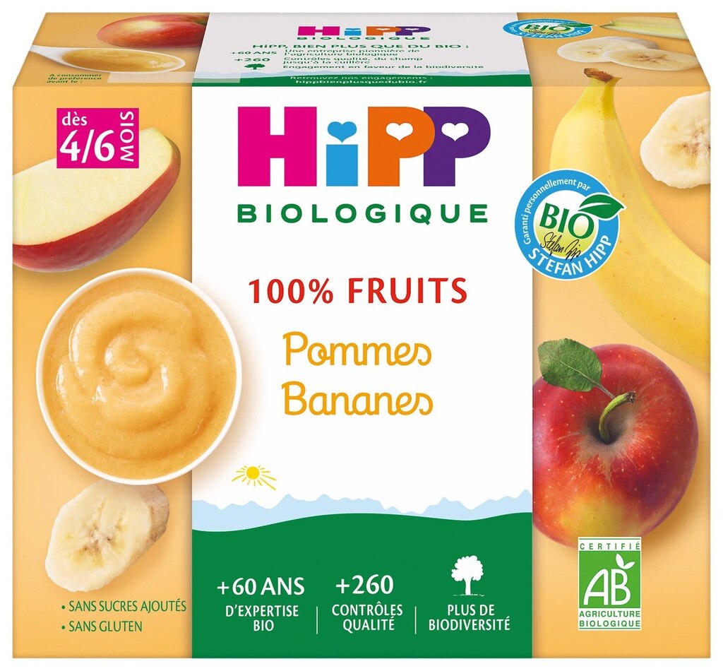 Promo Hipp compote de fruits bio chez Hyper U