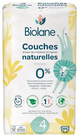 Hyper U Biolane couches offre