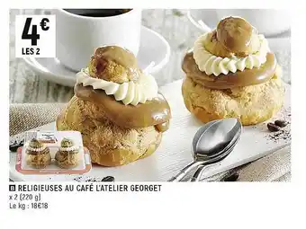Spar Religieuses au café l'atelier georget offre