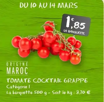 G20 Tomate cocktail grappe offre