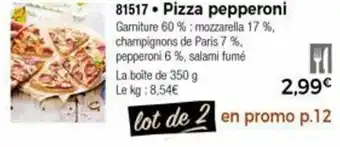 Thiriet Pizza Pepperoni offre