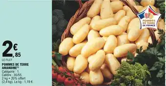 E.Leclerc Pommes de terre amandine offre