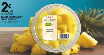 E.Leclerc "FRAIS ÉMINCÉS" ananas en morceaux offre