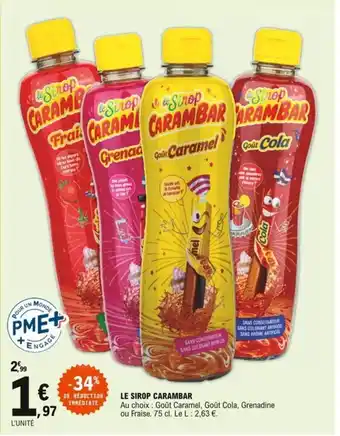 E.Leclerc Le sirop carambar offre