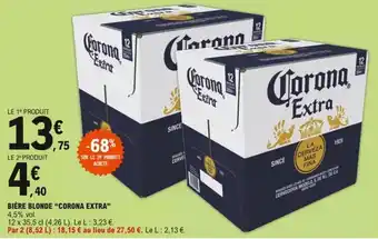 E.Leclerc "CORONA EXTRA" bière blonde offre