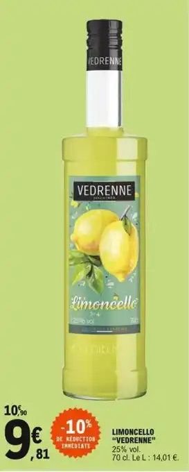 E.Leclerc "VEDRENNE" limoncello offre
