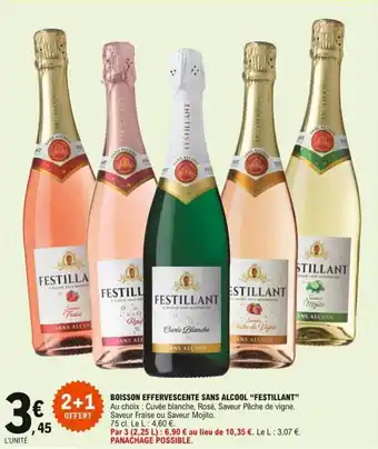 "FESTILLANT" boisson effervescente sans alcool