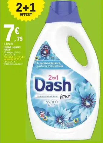 E.Leclerc "DASH" lessive liquide offre