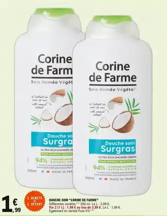 E.Leclerc "CORINE DE FARME" douceh soin offre