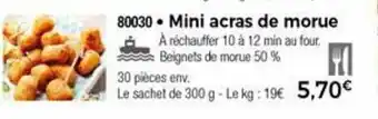 Thiriet Mini Acras De Morue offre