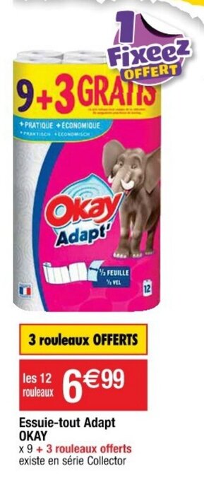 Cora x Carrefour OKAY essuie-tout adapt offre