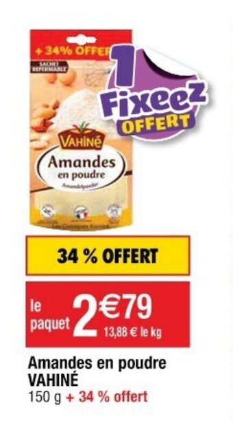 VAHINE amandes en poudre