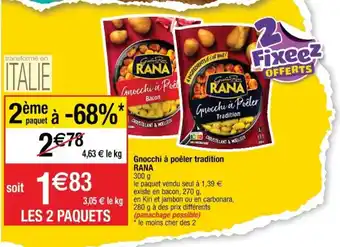 Cora x Carrefour RANA gnocchi à poêler tradition offre