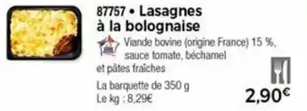 Thiriet Lasagnes à La Bolognaise offre