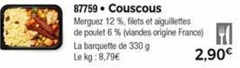 Thiriet Couscous offre
