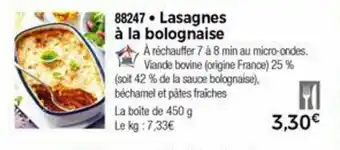 Thiriet Lasagnes à La Bolognaise offre