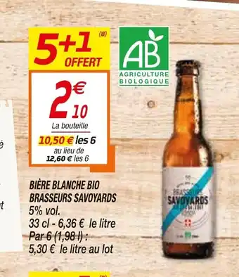 Bière Blanche Bio Brasseurs Savoyards