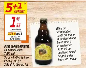 Bière Blonde Genievre La Wambrechies