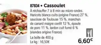 Thiriet Cassoulet offre
