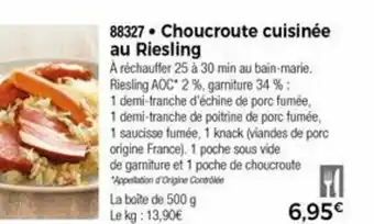 Thiriet Choucroute Cuisinée Au Riesling offre