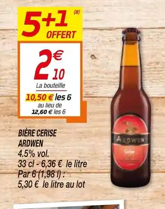 Netto Bière Cerise Ardwen offre