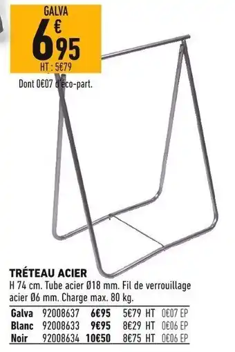 Tréteau Acier