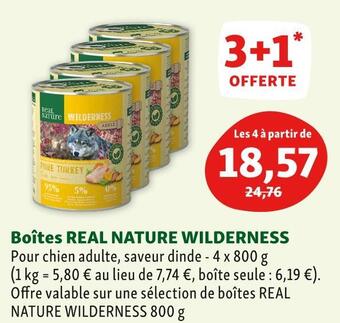 Maxi Zoo Wilderness boîtes real nature offre