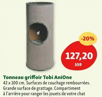 Maxi Zoo Anione tonneau griffoir tobi offre
