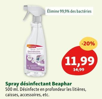 Maxi Zoo Beaphar spray désinfectant offre