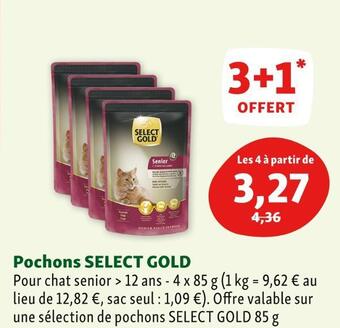 Maxi Zoo Select gold pochons offre