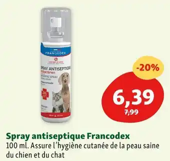 Maxi Zoo Francodex spray antiseptique offre