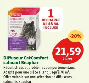 Maxi Zoo Beaphar diffuseur catcomfort calmant offre