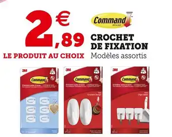 Command crochet de fixation