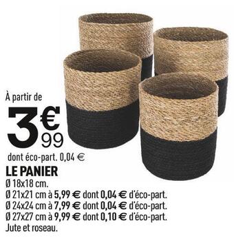 Centrakor Le panier offre