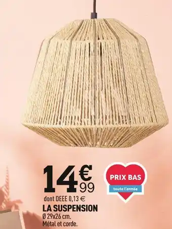 Centrakor La suspension offre