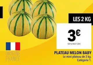 Plateau melon baby