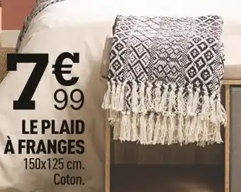 Centrakor Le plaid à franges offre