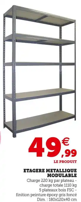 Etagere metallique modulable