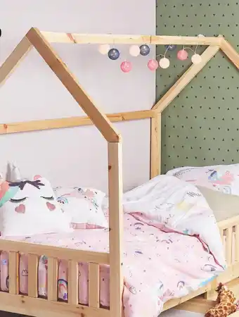 Centrakor Lit cabane + sommier + 2 tiroirs offre