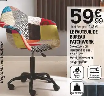 Le fauteuil de bureau patchwork