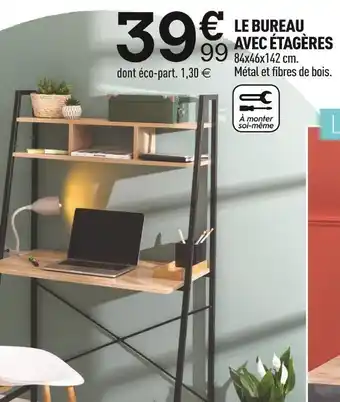 Centrakor Le bureau avec étagères offre