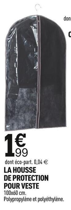 Centrakor La housse de protection pour veste offre